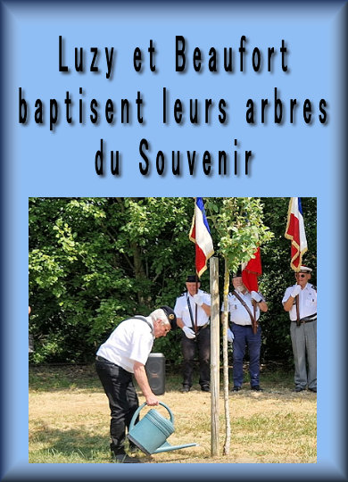 Luzy et Beaufort baptisent leurs arbres du Souvenir